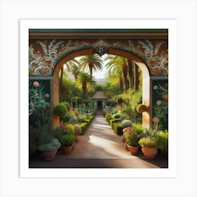 Garden Of Miraval Art Print