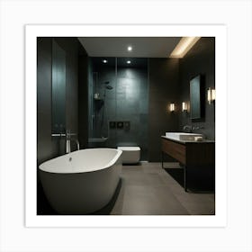 Modern Bathroom Art Print