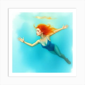 Mermaid 3 Art Print