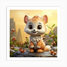 Cute Fox 114 Art Print