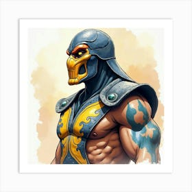 Mortal Kombat Ninja Fighter Concept Art (73) Art Print