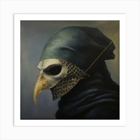 Medieval Doctor With The Plague Mask Art Print