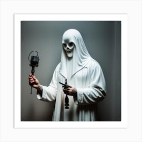 Ghost With A Camera Art Print