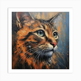 Cat Painting Art Print