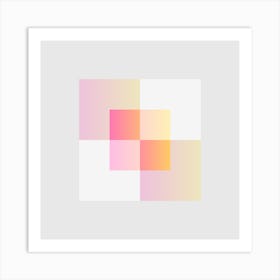 Squares Block 8 Art Print