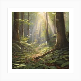 Path Through The Forest Art Print