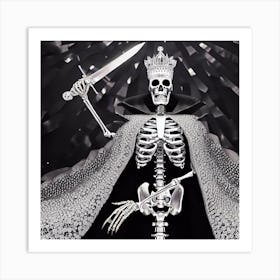 Skeleton King 1 Art Print