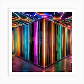 Neon Room 1 Art Print