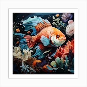 Betta Fish 5 Art Print