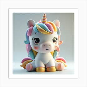 Unicorn 404 Art Print