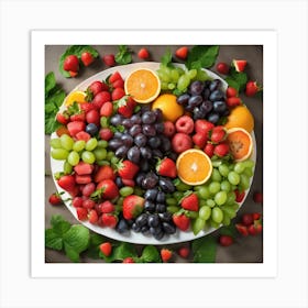 Fresh Fruit Platter Art Print