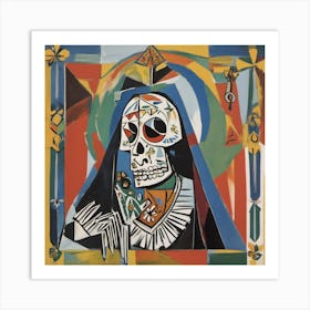 Santa Muerte 4 Art Print