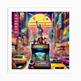 Nintendo City Art Print