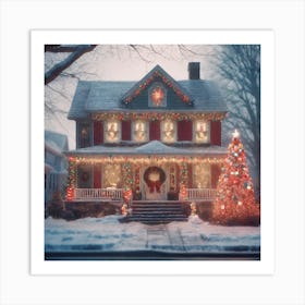 Christmas House 76 Art Print