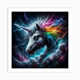 Rainbow Unicorn Art Print