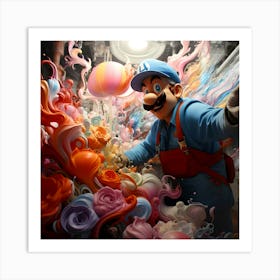 Mario Bros 20 Art Print