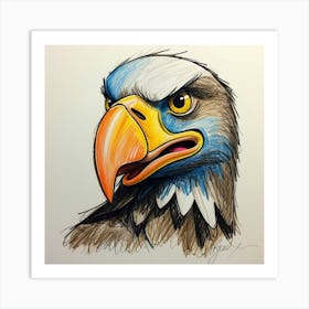 Eagle Head 1 Art Print