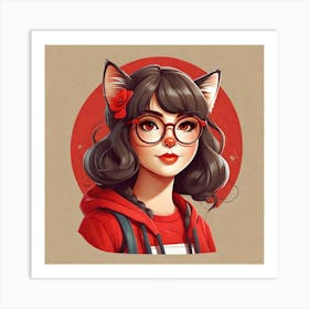 Kawaii Girl Art Print