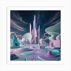 Leonardo Phoenix A Mesmerizing Surreal Dreamscape Featuring An 3 Art Print