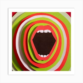 Scream Stock Videos & Royalty-Free Footage Art Print