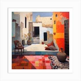 Moroccan Courtyard Art Print