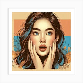 Asian Girl Art Print