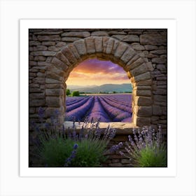 Lavender Field 2 Art Print