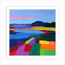 Colourful Abstract Acadia National Park Usa 4 Art Print