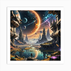 Somewhere in Space Art Print