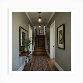 Hallway Stock Videos & Royalty-Free Footage 2 Art Print