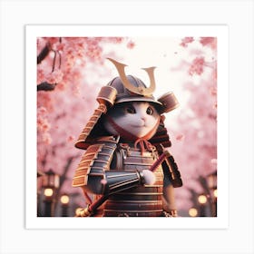 Samurai Cat 1 Art Print