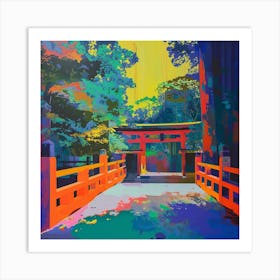 Colourful Gardens The Meiji Shrine Inner Garden Japan 2 Art Print