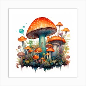 Mushrooms And Fungi 1 Art Print