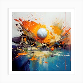 Zen Drive Minimalist Golf Journey Art Print