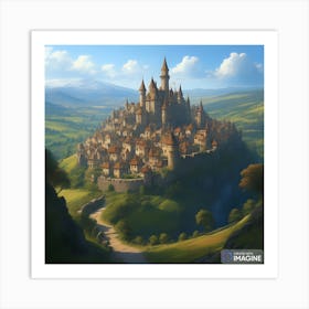 Castle On The Hill Art Print