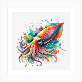 Squid Art Print