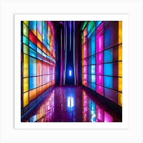 Colorful Hallway 1 Art Print