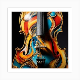 Cello Painting Art Print