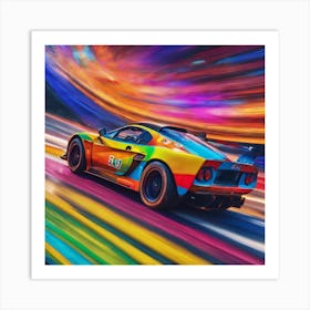 Gt1 Racing Art Print