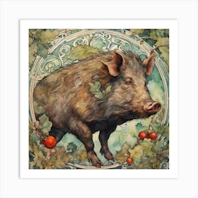 Wild Boar Art Print