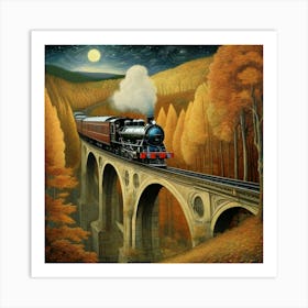 Night Train Art Print