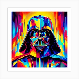 Darth Vader Vibrant Abstract Star Wars Art Print Art Print