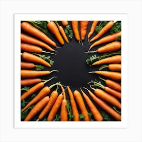 Carrots In A Circle 2 Art Print