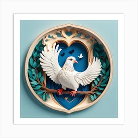 Dove Of Love 1 Art Print