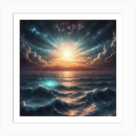 Ocean - Ocean Stock Videos & Royalty-Free Footage Art Print