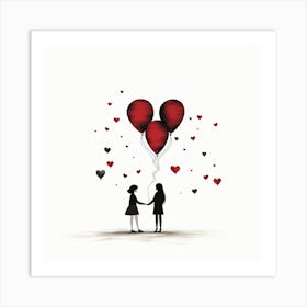 Minimalist Abstract Love Art Print