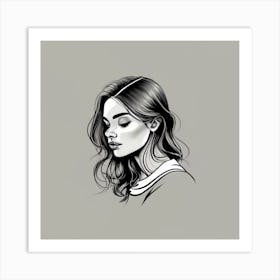 Portrait Of A Woman 1 Art Print