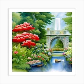 Garden In Bloom 1 Art Print