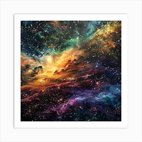 Nebula Canvas Print Art Print