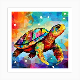 Colorful Turtle Art Print